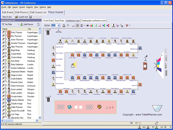 U Shaped Seating Chart